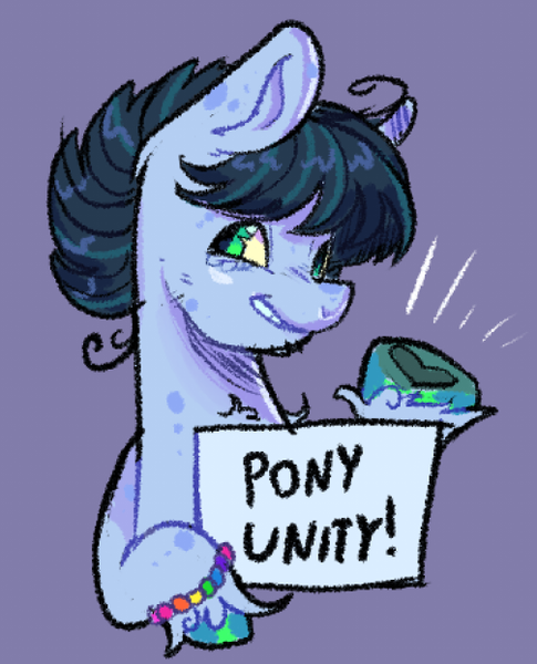 Size: 503x622 | Tagged: safe, artist:kreeeeeez, derpibooru import, oc, oc:drowsy geode, pony, image, nonbinary, png, solo