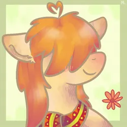 Size: 700x700 | Tagged: safe, artist:ferafel, derpibooru import, oc, pony, 2014, bust, image, jpeg, portrait, smiling, solo