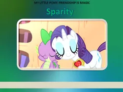 Size: 960x719 | Tagged: artist needed, safe, anonymous artist, derpibooru import, edit, edited screencap, screencap, rarity, spike, dragon, pony, unicorn, secret of my excess, book, book cover, cover, cute, daaaaaaaaaaaw, duo, eyes closed, eyeshadow, fanmade book cover, female, fire ruby, g4, gem, headcanon, headcanon in the description, horn, image, makeup, male, mare, png, raribetes, ruby, shipping, smiling, snuggling, sparity, spikabetes, spin-off, straight, the railway series, wholesome