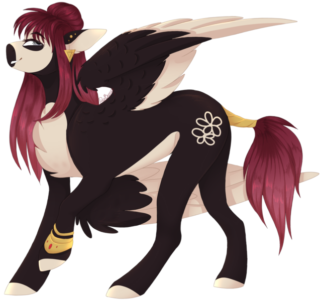 Size: 1280x1202 | Tagged: safe, artist:pixelberrry, derpibooru import, oc, unofficial characters only, pegasus, pony, colored wings, female, image, mare, png, simple background, solo, transparent background, two toned wings, wings