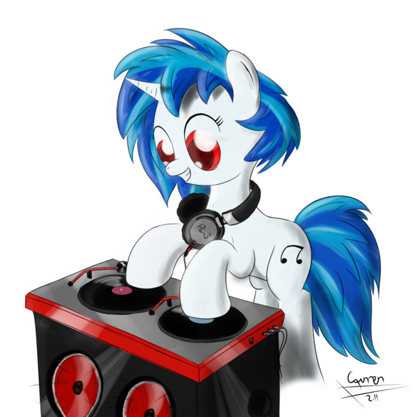 Size: 2000x2000 | Tagged: safe, artist:caumen, derpibooru import, vinyl scratch, absurd resolution, female, g4, image, png, simple background, solo, transparent background