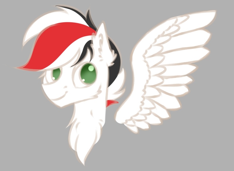 Size: 1039x759 | Tagged: artist needed, source needed, safe, derpibooru import, oc, oc:damiyan, pegasus, green eyes, image, jpeg, simple background, solo, white fur, wings