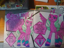 Size: 4000x3000 | Tagged: safe, derpibooru import, alicorn, pony, g5, my little pony: make your mark, my little pony: tell your tale, activity book, coloring book, image, jpeg, opaline arcana
