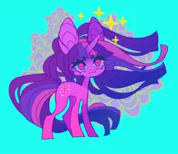 Size: 966x839 | Tagged: safe, artist:cutesykill, derpibooru import, twilight sparkle, pony, unicorn, big ears, blue background, blue sclera, colored eyebrows, colored eyelashes, colored pupils, colored sclera, concave belly, eyebrows, eyebrows visible through hair, female, flower, g4, horn, image, impossibly large ears, jpeg, long legs, long mane, long tail, lyrics in the description, mare, multicolored eyes, multicolored mane, multicolored tail, purple coat, purple eyes, purple mane, purple tail, simple background, slender, solo, sparkles, standing, straight mane, straight tail, tail, thick eyelashes, thin, unicorn horn, unicorn twilight, wind, windswept mane, windswept tail, wingding eyes