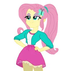 Size: 3046x3046 | Tagged: safe, artist:enterusxrname, derpibooru import, fluttershy, equestria girls, female, g4, high res, image, png, show accurate, simple background, solo, transparent background