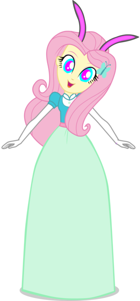 Size: 1662x3574 | Tagged: safe, artist:cartoonmasterv3, derpibooru import, fluttershy, human, equestria girls, clothes, corrupted, corrupted fluttershy, dress, easter, g4, holiday, image, long dress, long skirt, png, skirt, solo, victorian, victorian dress