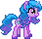 Size: 86x80 | Tagged: safe, derpibooru import, izzy moonbow, derpibooru, g5, april fools 2024, g4, g5 to g4, generation leap, gif, image, meta, simple background, solo, transparent background