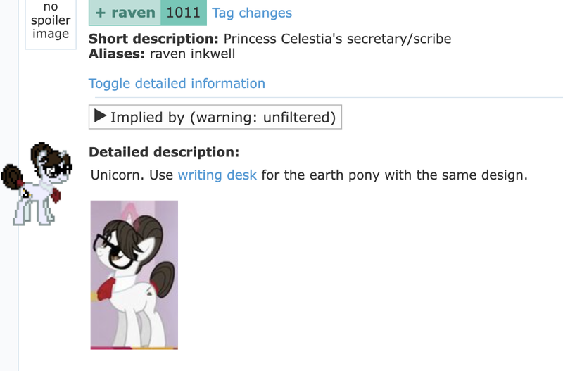 Size: 1132x746 | Tagged: safe, derpibooru import, raven, unicorn, april fools, glasses, horn, image, png