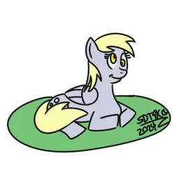 Size: 500x500 | Tagged: safe, artist:sdtwilan9x, derpibooru import, derpy hooves, pegasus, pony, doodle, female, image, lying down, mare, partially transparent background, png, ponyloaf, prone, signature, solo