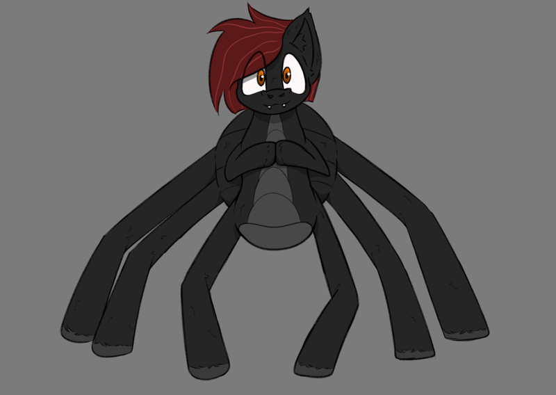 Size: 1291x917 | Tagged: safe, artist:cotarsis, derpibooru import, oc, monster pony, original species, pony, spiderpony, gray background, image, looking at you, png, simple background, sketch, solo