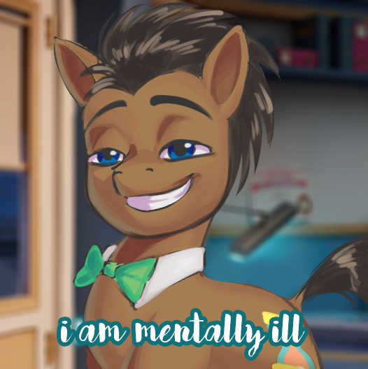 Size: 526x528 | Tagged: artist needed, source needed, safe, derpibooru import, doctor whooves, time turner, pony, bowtie, dissonant caption, g4, grin, image, lidded eyes, male, meme, png, smiling, solo, stallion, text