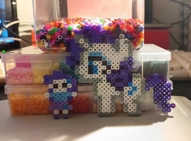 Size: 1460x1080 | Tagged: safe, artist:twilyset_, derpibooru import, human, pony, unicorn, equestria girls, female, g4, horn, humanized, image, irl, jpeg, mare, perler beads, photo