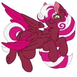 Size: 1000x1000 | Tagged: safe, artist:kazmuun, derpibooru import, oc, oc:love ribbons, pegasus, pony, colored wings, female, image, mare, png, simple background, solo, transparent background, two toned wings, wings