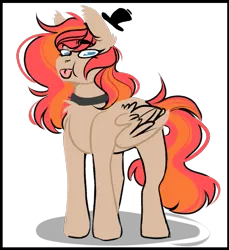 Size: 779x849 | Tagged: safe, artist:dejji_vuu, derpibooru import, oc, pegasus, pony, female, image, mare, png, solo, tongue out