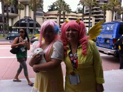 Size: 2592x1936 | Tagged: safe, derpibooru import, fluttershy, human, 2013, clothes, comic con, cosplay, costume, g4, image, irl, irl human, jpeg, photo, san diego comic con