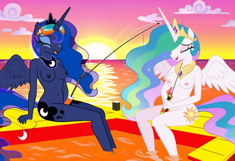 Size: 1216x832 | Tagged: questionable, ai content, machine learning generated, stable diffusion, princess celestia, princess luna, alicorn, anthro, beckoning, busty princess celestia, busty princess luna, ecstasy, exhibitionism, eyes closed, fishing rod, goggles, image, in love, incest, jpeg, lesbian couple, moaning, moaning in pleasure, mutual masturbation, nudity, ocean, outdoor masturbation, royal sisters, seductive pose, sexy, sitting, sunbathing, sunset, swimming goggles, yacht
