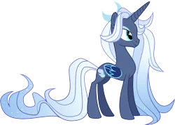 Size: 11268x8027 | Tagged: safe, artist:shootingstarsentry, derpibooru import, oc, oc:constella, alicorn, pony, absurd resolution, concave belly, female, image, long mane, long tail, mare, offspring, parent:princess luna, parent:stygian, parents:styuna, png, simple background, slender, solo, tail, thin, transparent background