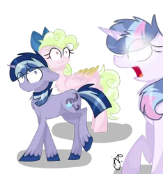 Size: 900x960 | Tagged: safe, artist:gallantserver, derpibooru import, oc, oc:artemis (gallantserver), oc:key lime pie, unofficial characters only, pony, unicorn, glow, glowing eyes, horn, image, offspring, parent:cheese sandwich, parent:pinkie pie, parents:cheesepie, png