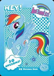 Size: 850x1191 | Tagged: safe, derpibooru import, official, rainbow dash, series:卡游友谊绘影, card, chinese text, image, jpeg, kayou, merchandise, moon runes, solo, text