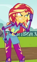 Size: 394x665 | Tagged: safe, derpibooru import, screencap, sunset shimmer, equestria girls, friendship games, cropped, g4, image, png, solo