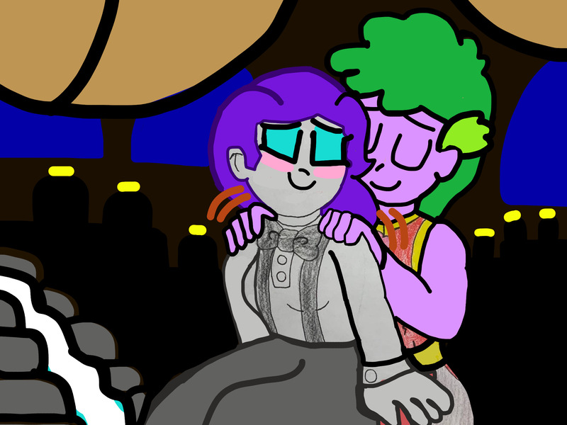 Size: 2160x1620 | Tagged: safe, artist:iamscar2017, rarity, spike, human, candle light, duo, eyeliner, eyeshadow, female, g4, humanized, image, jpeg, makeup, male, mlpeg, peace, relaxing, shipping, spa, sparity, straight, zen