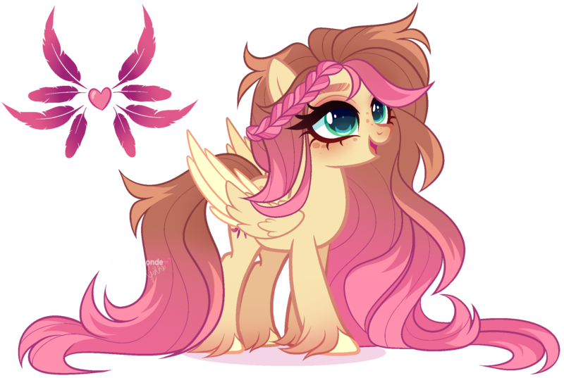 Size: 2299x1542 | Tagged: safe, artist:gihhbloonde, derpibooru import, oc, pegasus, pony, female, image, mare, offspring, parent:feather bangs, parent:fluttershy, png, simple background, solo, transparent background