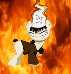 Size: 3829x3982 | Tagged: safe, artist:atomgatherer, derpibooru import, oc, oc:atom gatherer, earth pony, pony, 1000 hours in ms paint, blank flank, brown hoodie, clothes, derpibooru exclusive, earth pony magic, earth pony oc, evil grin, fixed, freckles, grin, hat, hoodie, image, magic, no tail, png, pure unfiltered evil, raised hoof, repost, shading, smiling, smirk, smug, solo, this will end in explosions, tired eyes