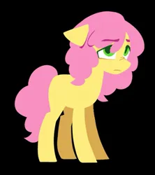 Size: 831x937 | Tagged: safe, artist:partyponypower, derpibooru import, li'l cheese, earth pony, pony, the last problem, black background, colored, colored eyelashes, colt, curly mane, curly tail, eye clipping through hair, eyebrows, eyebrows visible through hair, flat colors, floppy ears, foal, frown, g4, green eyes, image, jpeg, lineless, long mane, long mane male, long tail, male, no catchlights, nose wrinkle, older li'l cheese, pink mane, pink tail, simple background, solo, tail, teenage li'l cheese, teenager, yellow coat