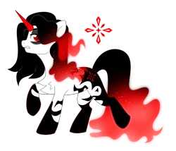 Size: 5150x4408 | Tagged: safe, artist:crazysketch101, derpibooru import, oc, oc:stardust, pony, unicorn, horn, image, png, red and black oc