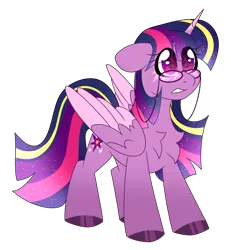 Size: 3480x3760 | Tagged: safe, artist:crazysketch101, derpibooru import, twilight sparkle, twilight sparkle (alicorn), alicorn, pony, glasses, image, png