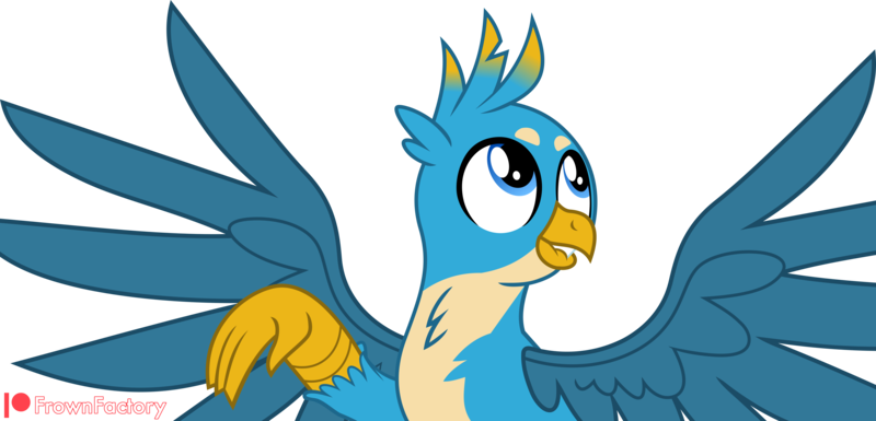 Size: 5994x2883 | Tagged: safe, artist:frownfactory, derpibooru import, gallus, gryphon, image, male, png, simple background, talon, transparent background, vector, wings