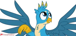 Size: 5994x2883 | Tagged: safe, artist:frownfactory, derpibooru import, gallus, gryphon, image, male, png, simple background, talon, transparent background, vector, wings