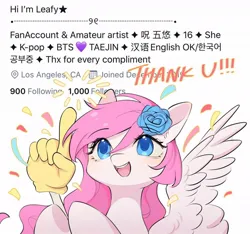 Size: 1024x958 | Tagged: safe, artist:leafywind, derpibooru import, oc, unofficial characters only, pegasus, pony, female, flower, flower in hair, foam finger, image, jpeg, mare, solo