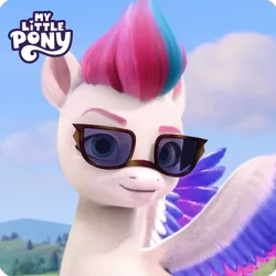 Size: 1000x1000 | Tagged: safe, derpibooru import, official, zipp storm, pegasus, g5, my little pony: make your mark, 3d, avatar, image, logo, looking at you, png, sunglasses, weixin