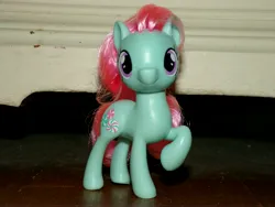 Size: 4608x3456 | Tagged: safe, derpibooru import, minty, g3, doll, g4, image, jpeg, photo, raised hoof, toy