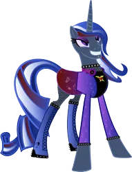 Size: 818x1073 | Tagged: safe, artist:thunderboltx33, ponerpics import, oc, unofficial characters only, pony, clothes, evil grin, female, grin, image, mare, png, smiling