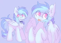 Size: 2800x2000 | Tagged: safe, artist:puppie, derpibooru import, oc, oc:cuddle cloud, pegasus, pony, :p, chest fluff, fangs, female, fluffy, image, jpeg, mare, solo, tongue out