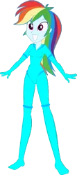Size: 697x1563 | Tagged: safe, artist:invisibleink, artist:tylerajohnson352, derpibooru import, rainbow dash, equestria girls, cyan, cyberspace, g4, glowing body, image, png, simple background, teal, transparent background