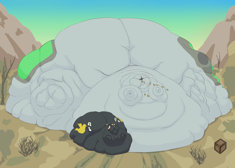 Size: 3135x2251 | Tagged: questionable, artist:lupin quill, derpibooru import, oc, oc:littlepip, oc:velvet remedy, unofficial characters only, pony, unicorn, fallout equestria, belly, belly bed, big belly, bingo wings, blob, blushing, butt, chubby cheeks, fat, fat fetish, feedee, feeder, female, fetish, flabby chest, food, horn, huge belly, huge butt, image, immobile, impossibly large belly, impossibly large butt, impossibly obese, large butt, lesbian, magic, morbidly obese, multichin, not so little pip, obese, open mouth, png, rolls of fat, solo, solo female, stretched cutie mark, telekinesis