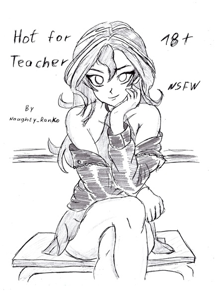 Size: 2550x3519 | Tagged: explicit, artist:naughty_ranko, derpibooru import, sprout cloverleaf, sunset shimmer, human, equestria girls, g5, blowjob, breasts, comic, deepthroat, female, g4, high res, image, jpeg, male, monochrome, nipples, nudity, oral, penis, sex, teacher and student, traditional art