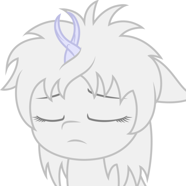 Size: 2048x2048 | Tagged: safe, artist:onil innarin, ponerpics import, oc, oc:asla, unofficial characters only, pony, bust, female, image, mare, pensive, png, poraina, portrait, sad, simple background, solo, transparent background, vector