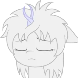 Size: 2048x2048 | Tagged: safe, artist:onil innarin, ponerpics import, oc, oc:asla, unofficial characters only, pony, bust, female, image, mare, pensive, png, poraina, portrait, sad, simple background, solo, transparent background, vector