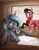 Size: 1920x2464 | Tagged: safe, artist:klarapl, derpibooru import, oc, unofficial characters only, bat pony, earth pony, pony, bandana, bat pony oc, bat wings, commission, duo, earth pony oc, graph paper, hat, image, jpeg, lineless, math, mouth hold, open mouth, open smile, smiling, trigonometry, whiteboard, wings