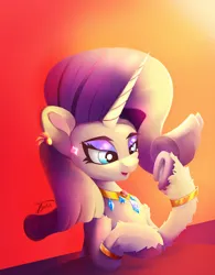 Size: 2310x2968 | Tagged: safe, artist:tyleks, derpibooru import, rarity, pony, unicorn, cute, female, g4, high res, horn, image, mare, png, signature, simple background, smiling, solo