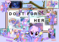 Size: 3024x2160 | Tagged: safe, derpibooru import, rainbowshine, pegasus, pony, animated, background pony, do it for her, exploitable meme, female, g4, gif, image, mare, meme, the simpsons, waifu