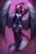 Size: 2036x3000 | Tagged: suggestive, artist:dacsy, derpibooru import, oc, anthro, pegasus, unguligrade anthro, absolute cleavage, breasts, cleavage, clothes, evening gloves, fingerless elbow gloves, fingerless gloves, gloves, high-cut clothing, image, large wings, latex, latex leotard, leotard, long gloves, looking at you, png, socks, solo, stockings, thigh highs, wings