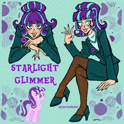 Size: 2000x2000 | Tagged: safe, artist:redactedhaunt, derpibooru import, starlight glimmer, human, humanized, image, png, solo