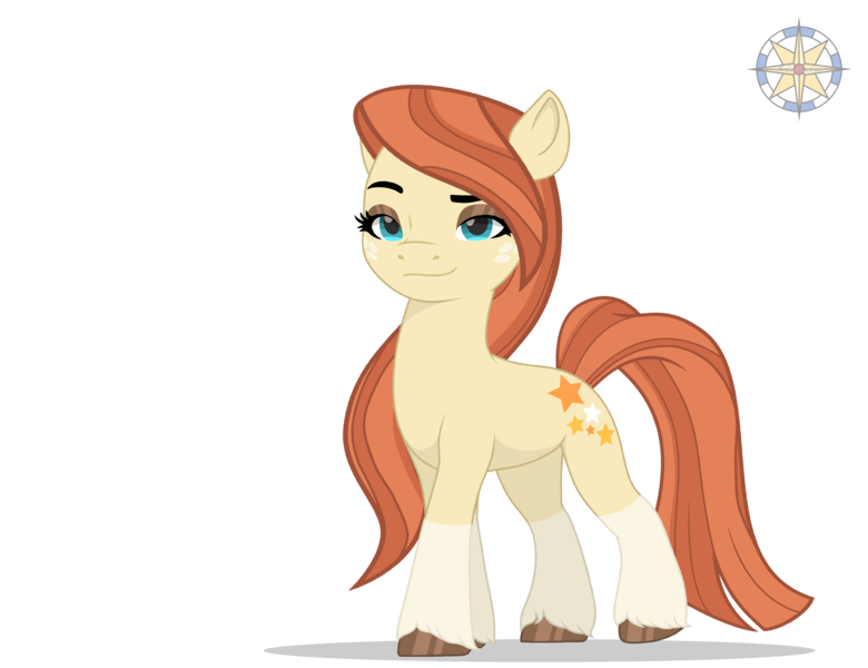 Size: 4096x3150 | Tagged: safe, artist:r4hucksake, derpibooru import, oc, oc:frazzle, unofficial characters only, earth pony, pony, g5, coat markings, eyeshadow, female, image, makeup, mare, png, simple background, smiling, socks (coat marking), solo, transparent background, unshorn fetlocks