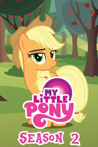 Size: 1000x1500 | Tagged: safe, derpibooru import, edit, applejack, g5, season 2, apple, farm, food, g4, image, logo, logo edit, png, poster, sweet apple acres, text