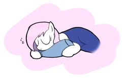 Size: 1447x892 | Tagged: safe, alternate version, artist:truthormare, ponerpics import, nurse redheart, earth pony, pony, blanket, female, image, lying down, mare, onomatopoeia, pillow, png, simple background, sleeping, solo, sound effects, transparent background, zzz